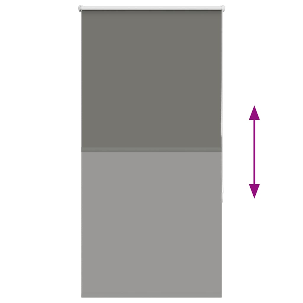 vidaXL Verdunkelungsrollo Grau 85x175 cm Stoffbreite 80,7 cm Polyester