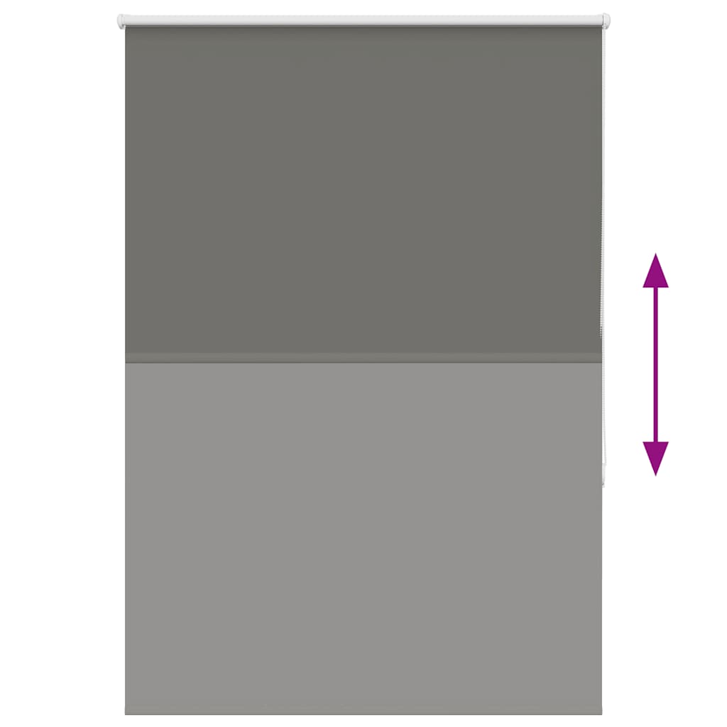 vidaXL Verdunkelungsrollo Grau 100x175cm Stoffbreite 95,7 cm Polyester