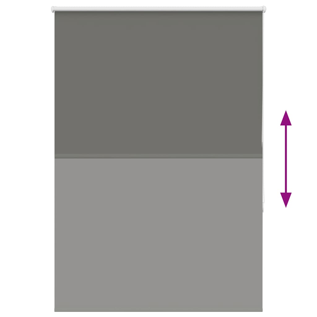 vidaXL Verdunkelungsrollo Grau 115x175cm Stoffbreite 110,7cm Polyester