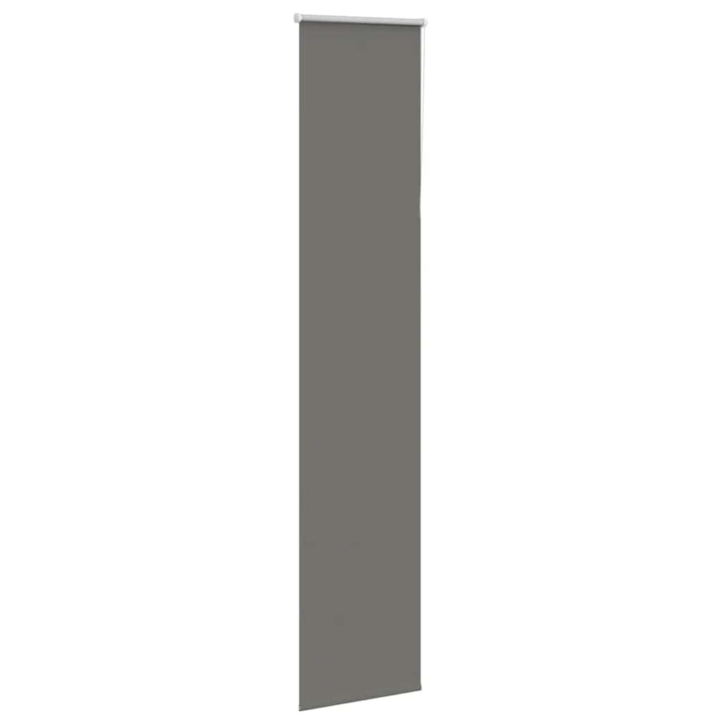 vidaXL Verdunkelungsrollo Grau 40x210 cm Stoffbreite 35,7 cm Polyester