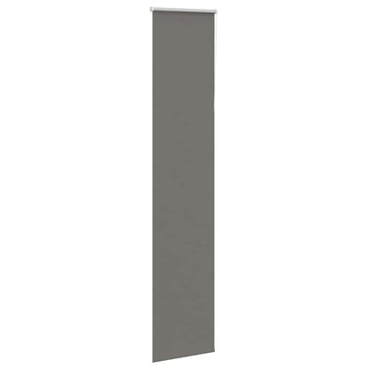 vidaXL Verdunkelungsrollo Grau 45x210 cm Stoffbreite 40,7 cm Polyester