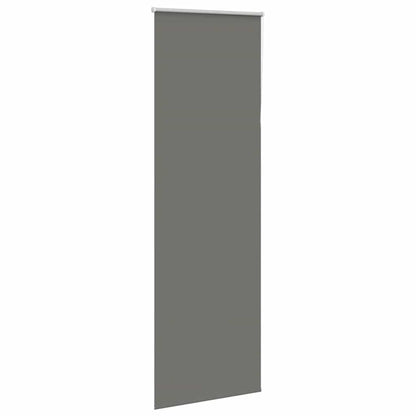 vidaXL Verdunkelungsrollo Grau 75x210 cm Stoffbreite 70,7 cm Polyester