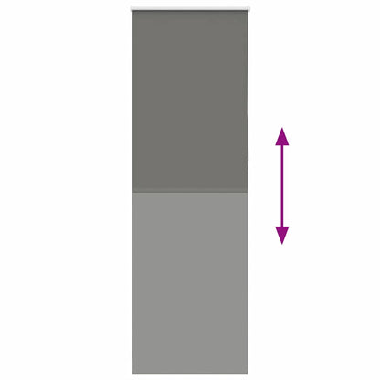 vidaXL Verdunkelungsrollo Grau 75x210 cm Stoffbreite 70,7 cm Polyester