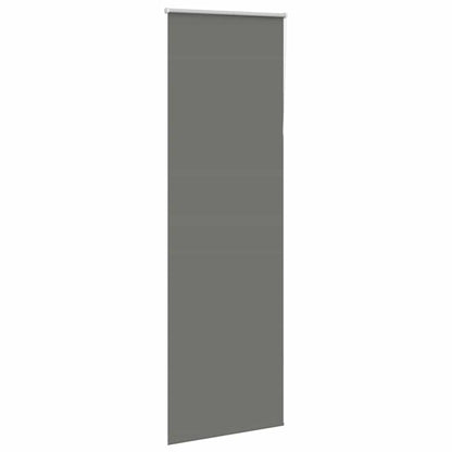 vidaXL Verdunkelungsrollo Grau 80x210 cm Stoffbreite 75,7 cm Polyester