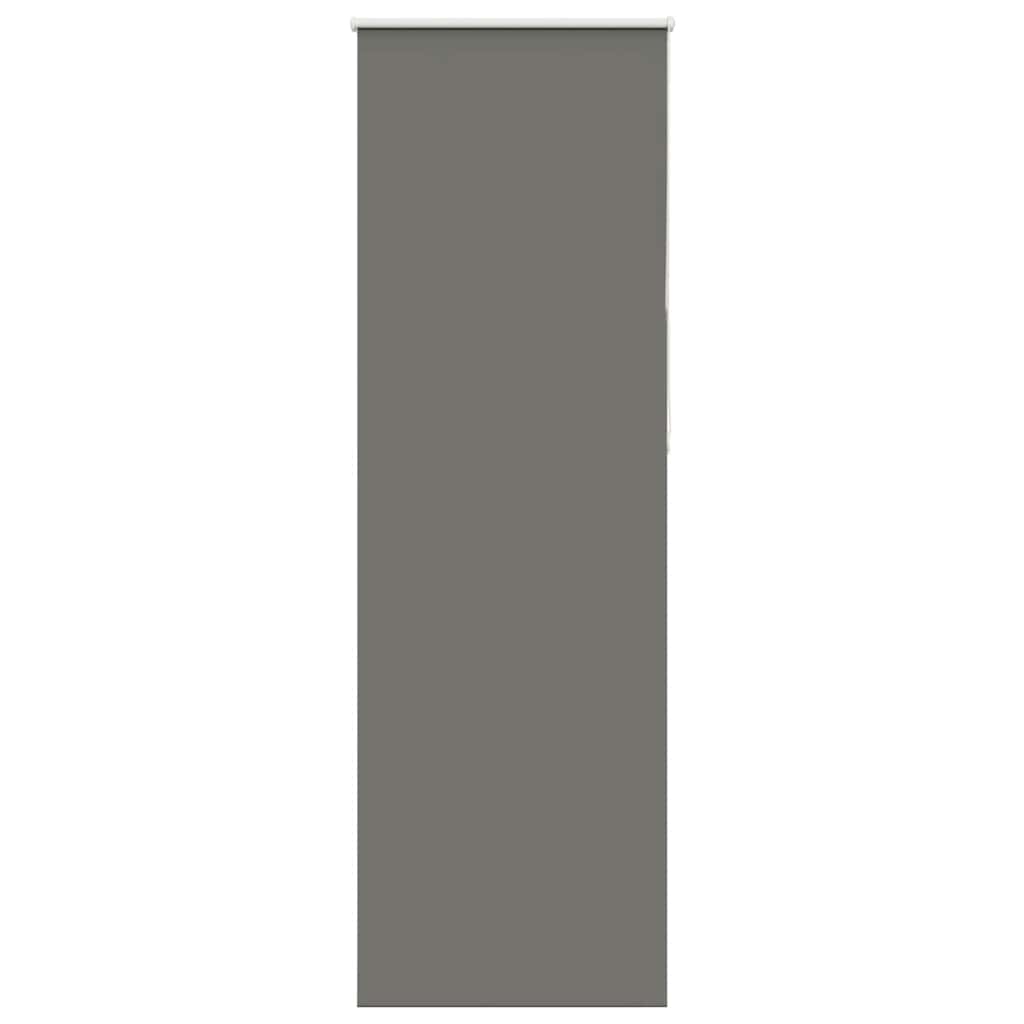 vidaXL Verdunkelungsrollo Grau 85x210 cm Stoffbreite 80,7 cm Polyester