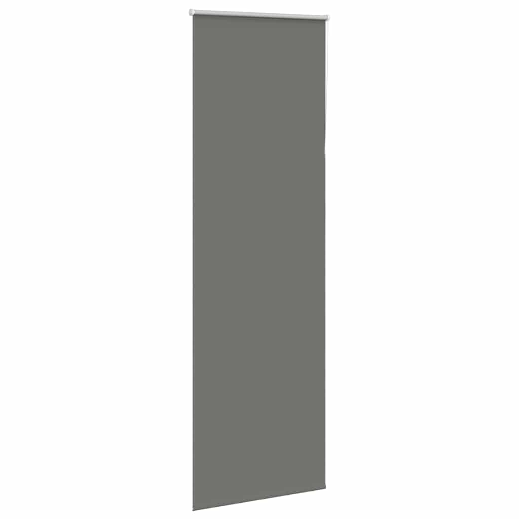 vidaXL Verdunkelungsrollo Grau 85x210 cm Stoffbreite 80,7 cm Polyester