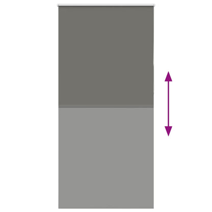 vidaXL Store occultant gris 100x210 cm Largeur du tissu 95,7 cm Polyester