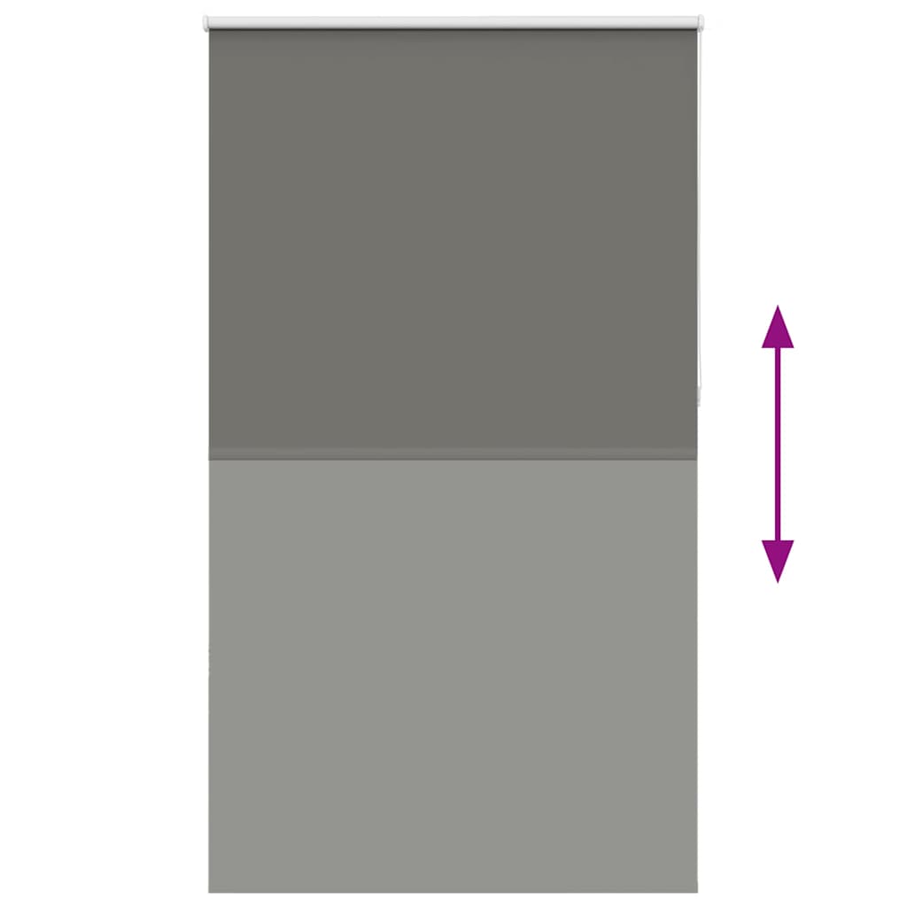 vidaXL Store occultant Gris 125x210cm Largeur du tissu 121,6cm Polyester
