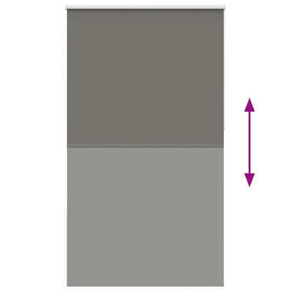 vidaXL Store occultant Gris 125x210cm Largeur du tissu 121,6cm Polyester