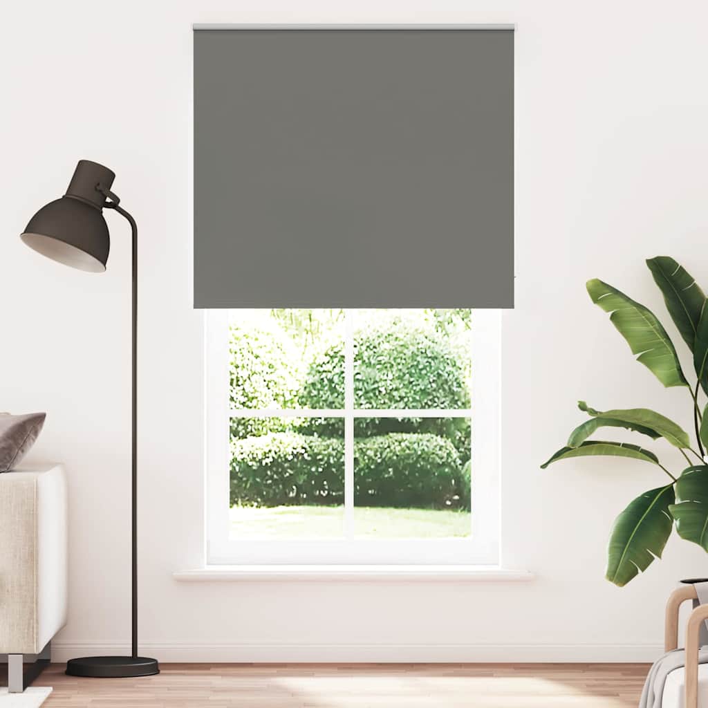 vidaXL Store occultant gris 135x210 cm, largeur du tissu 131,6 cm, polyester