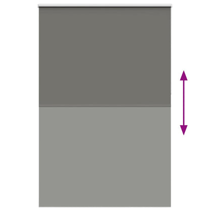 vidaXL Store occultant gris 150x210 cm, largeur de tissu 146,6 cm, polyester