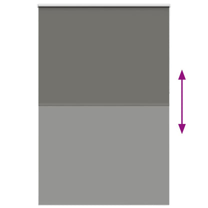 vidaXL Store occultant Gris 155x210 cm Largeur du tissu 151,6 cm Polyester