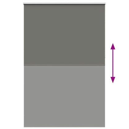 vidaXL Store occultant gris 160x210 cm, largeur de tissu 156,6 cm, polyester