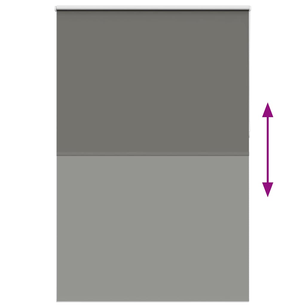vidaXL Verdunkelungsrollo Grau 165x210cm Stoffbreite 161,6cm Polyester