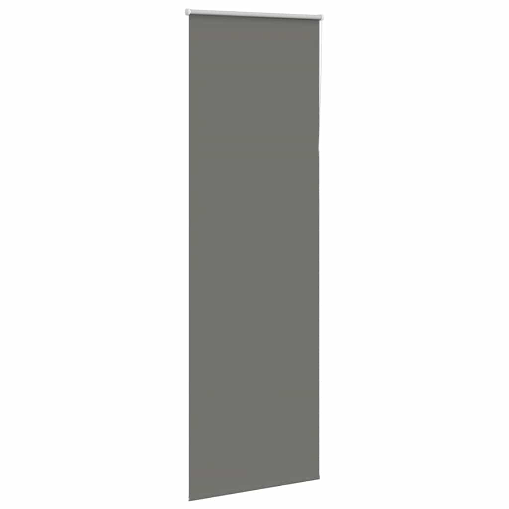 vidaXL Verdunkelungsrollo Grau 80x230 cm Stoffbreite 75,7 cm Polyester