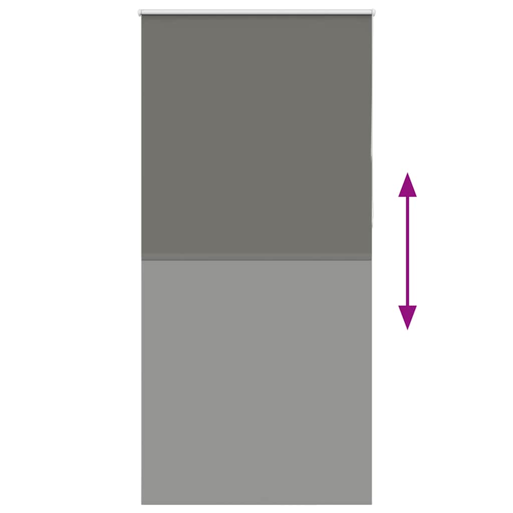 vidaXL Verdunkelungsrollo Grau 95x230 cm Stoffbreite 90,7 cm Polyester