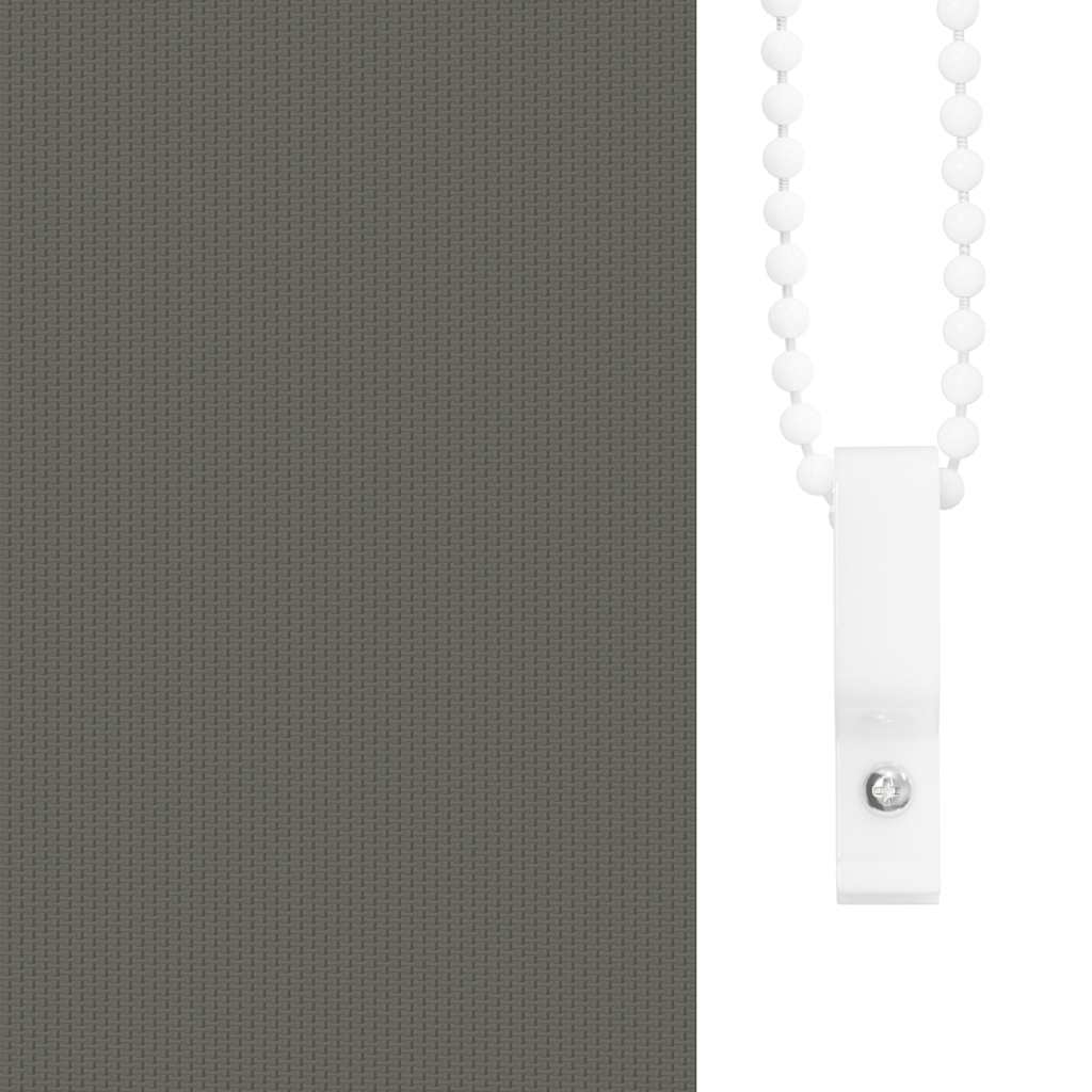 vidaXL Verdunkelungsrollo Grau 105x230cm Stoffbreite 100,7cm Polyester