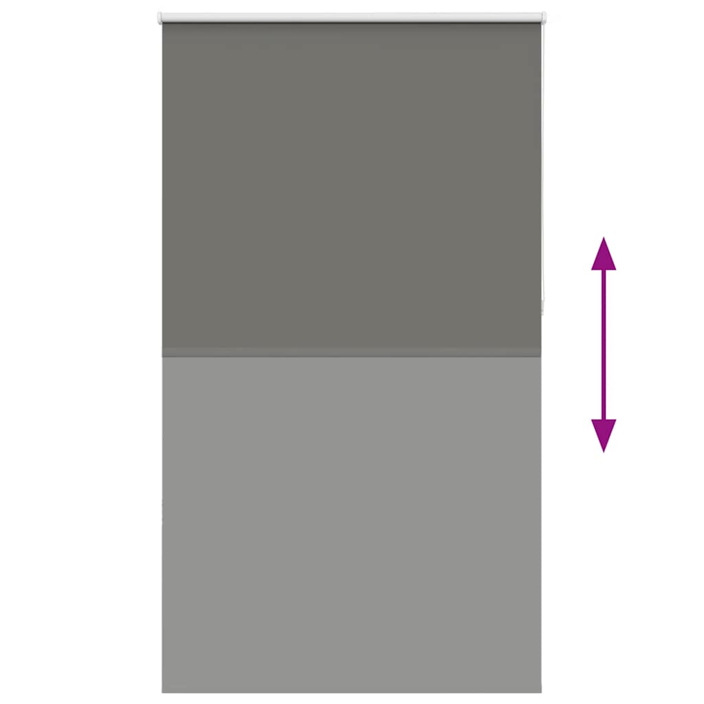 vidaXL Verdunkelungsrollo Grau 135x230cm Stoffbreite 131,6cm Polyester