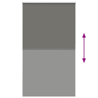 vidaXL Verdunkelungsrollo Grau 135x230cm Stoffbreite 131,6cm Polyester