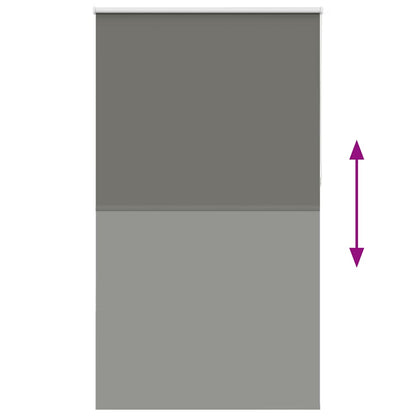vidaXL Store occultant gris 145x230 cm Largeur du tissu 141,6 cm Polyester