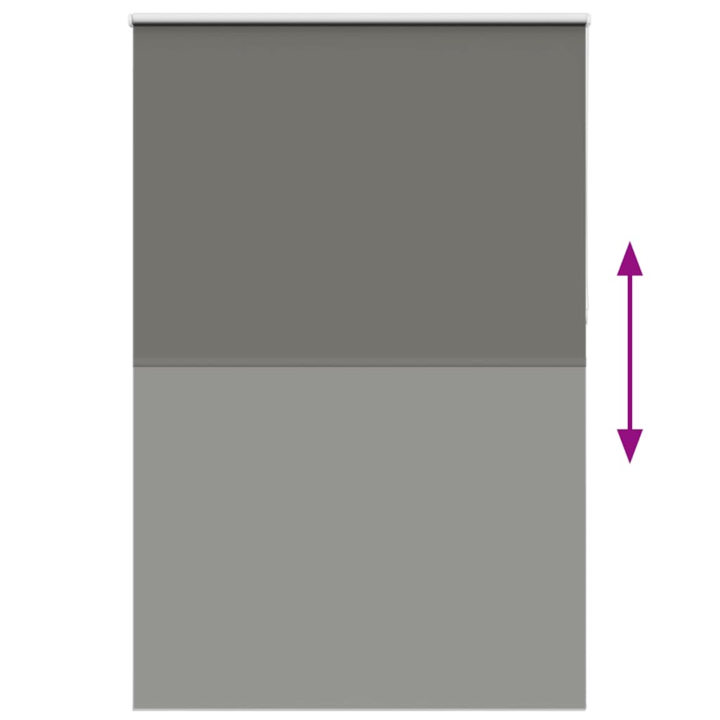 vidaXL Verdunkelungsrollo Grau 160x230cm Stoffbreite 156,6cm Polyester