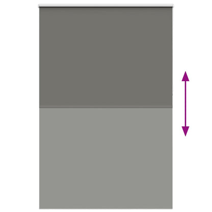 vidaXL Verdunkelungsrollo Grau 160x230cm Stoffbreite 156,6cm Polyester