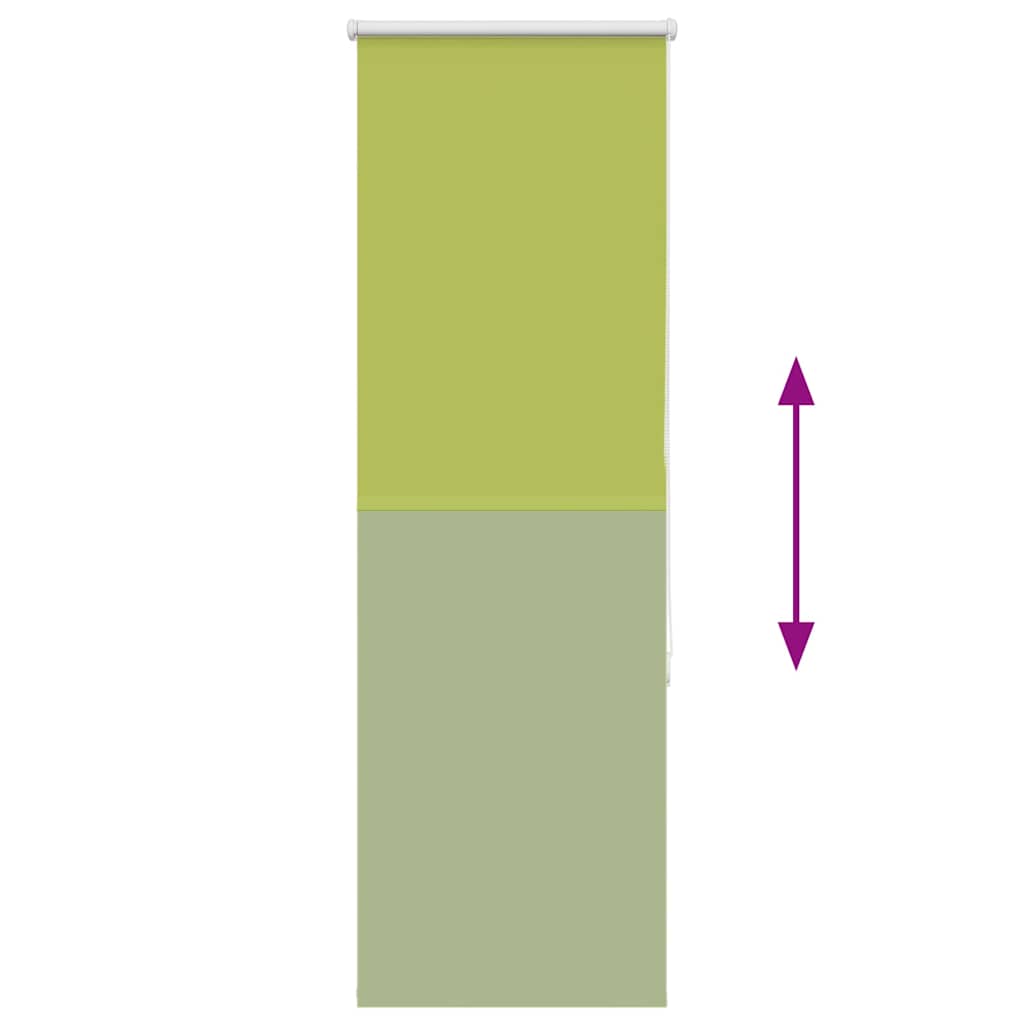 vidaXL Verdunkelungsrollo Grün 40x130 cm Stoffbreite 35,7 cm Polyester