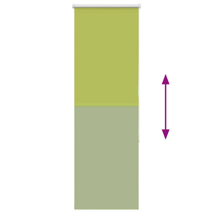 vidaXL Verdunkelungsrollo Grün 40x130 cm Stoffbreite 35,7 cm Polyester