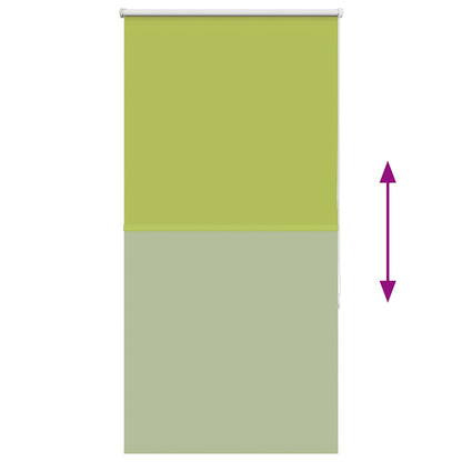 vidaXL Verdunkelungsrollo Grün 70x130 cm Stoffbreite 65,7 cm Polyester