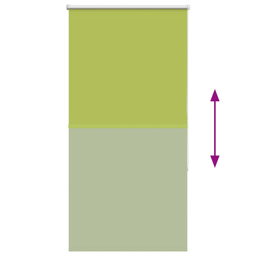 vidaXL Verdunkelungsrollo Grün 75x130 cm Stoffbreite 70,7 cm Polyester