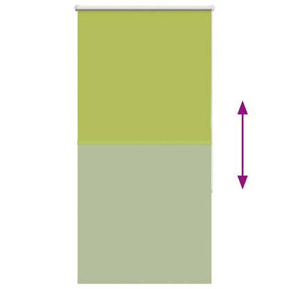 vidaXL Verdunkelungsrollo Grün 75x130 cm Stoffbreite 70,7 cm Polyester