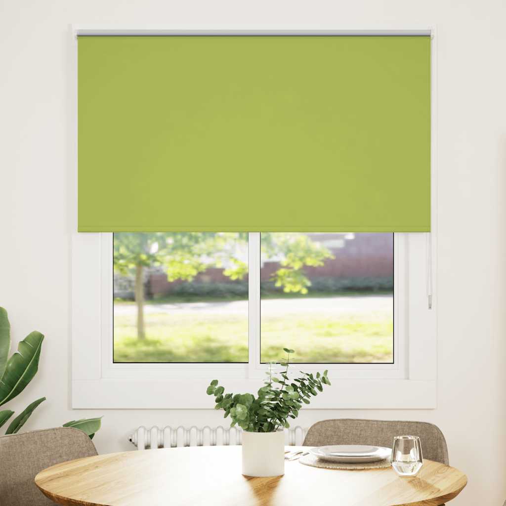 vidaXL Verdunkelungsrollo Grün 120x130cm Stoffbreite 116,6cm Polyester
