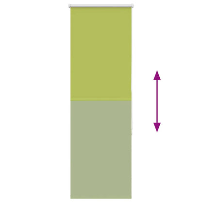 vidaXL Verdunkelungsrollo Grün 50x150 cm Stoffbreite 45,7 cm Polyester