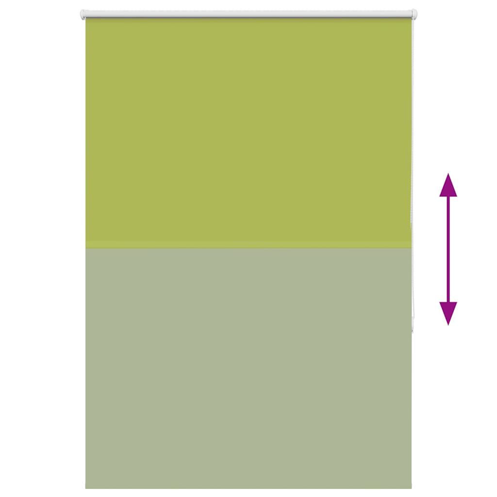 vidaXL Verdunkelungsrollo Grün 90x150 cm Stoffbreite 85,7 cm Polyester