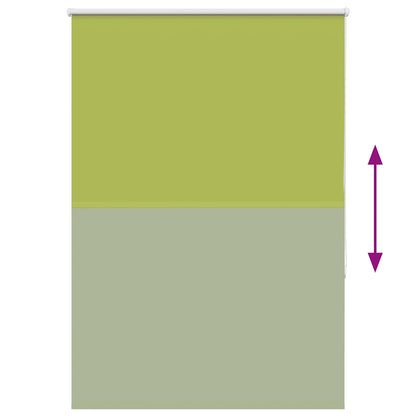 vidaXL Verdunkelungsrollo Grün 95x150 cm Stoffbreite 90,7 cm Polyester
