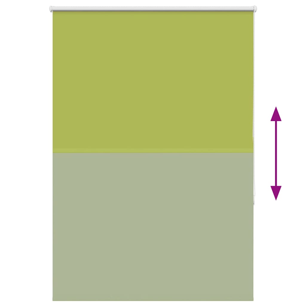 vidaXL Verdunkelungsrollo Grün 100x150cm Stoffbreite 95,7 cm Polyester