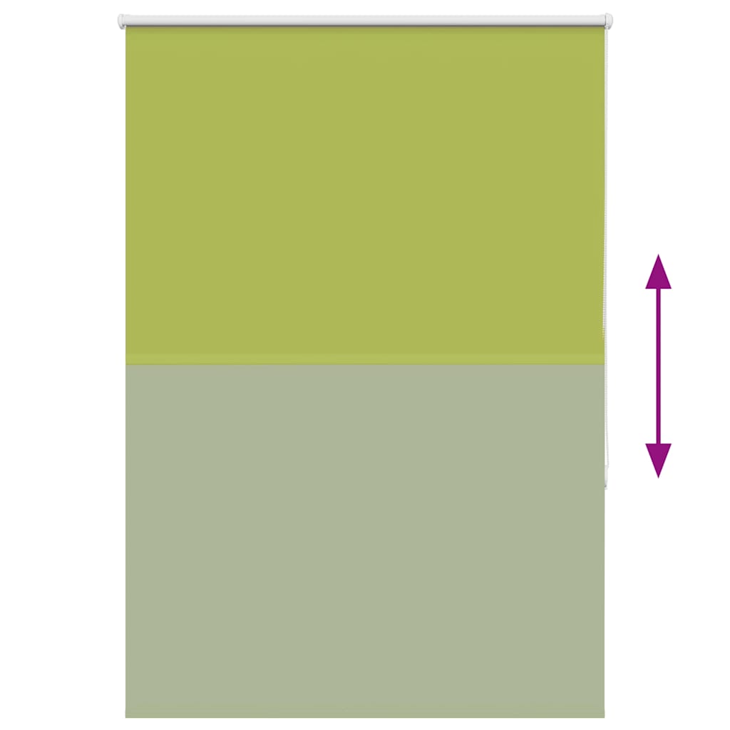 vidaXL Verdunkelungsrollo Grün 110x150cm Stoffbreite 105,7cm Polyester
