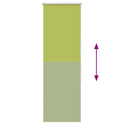 vidaXL Verdunkelungsrollo Grün 40x175 cm Stoffbreite 35,7 cm Polyester