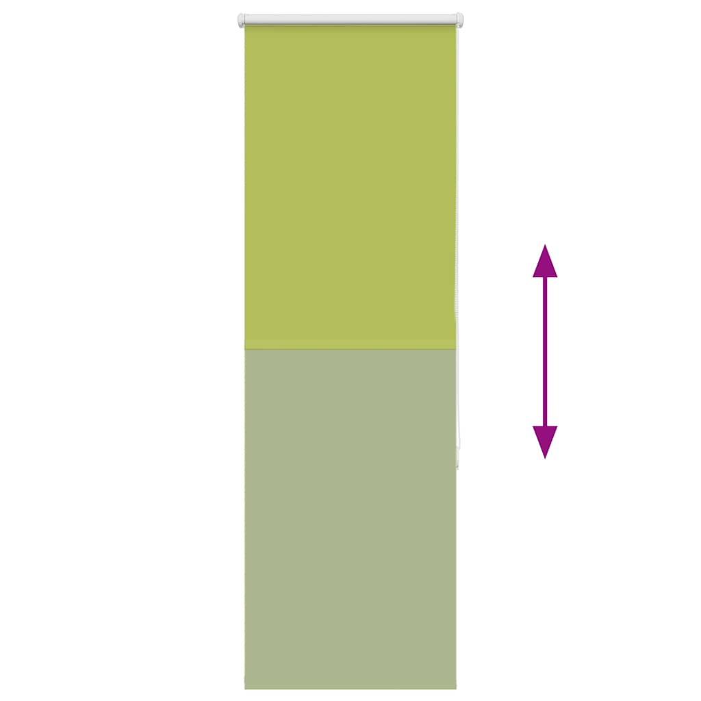 vidaXL Verdunkelungsrollo Grün 45x175 cm Stoffbreite 40,7 cm Polyester
