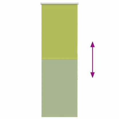 vidaXL Verdunkelungsrollo Grün 50x175 cm Stoffbreite 45,7 cm Polyester