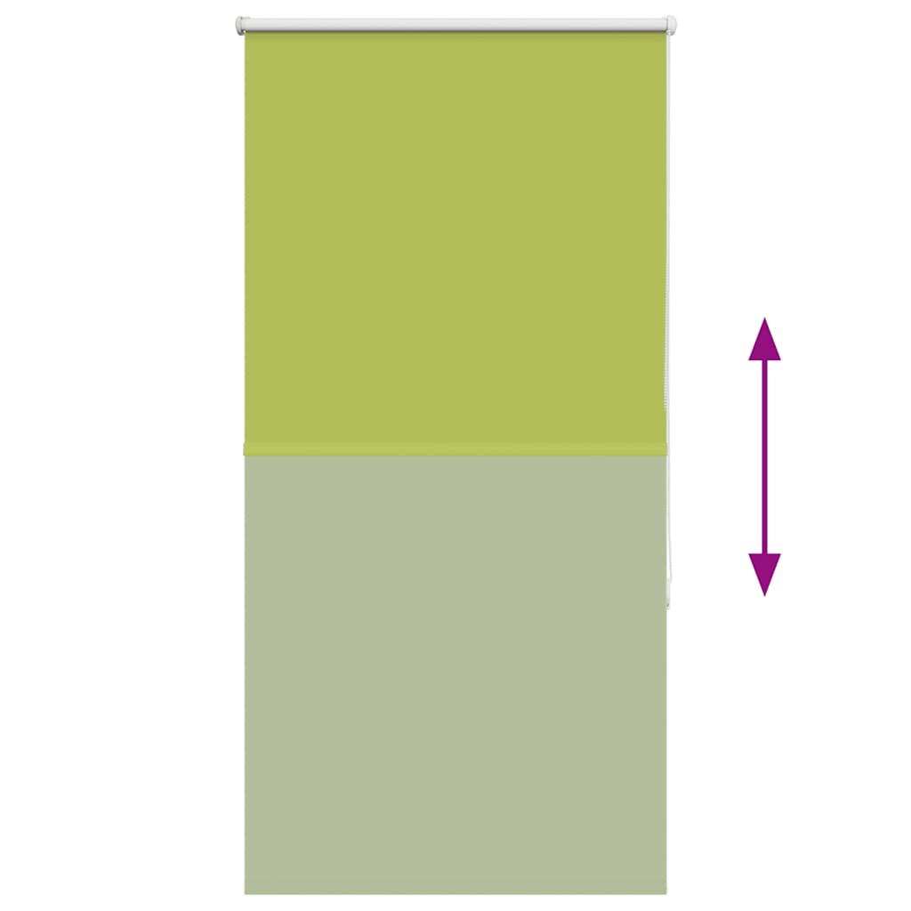 vidaXL Verdunkelungsrollo Grün 75x175 cm Stoffbreite 70,7 cm Polyester