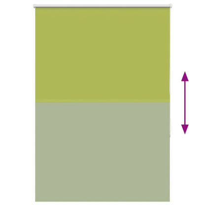 vidaXL Verdunkelungsrollo Grün 105x175cm Stoffbreite 100,7cm Polyester
