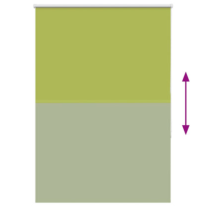 vidaXL Verdunkelungsrollo Grün 110x175cm Stoffbreite 105,7cm Polyester