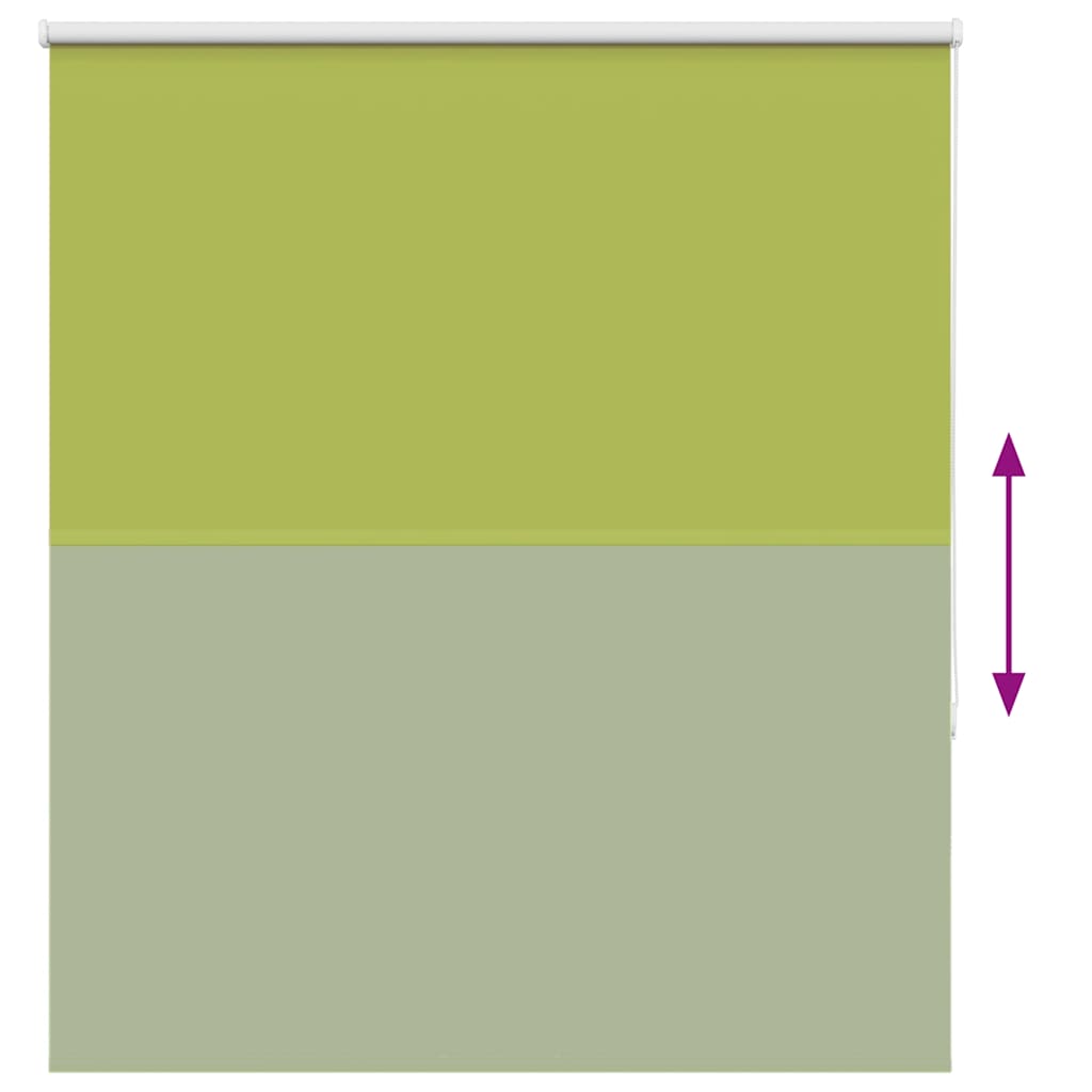 vidaXL Verdunkelungsrollo Grün 125x175cm Stoffbreite 121,6cm Polyester