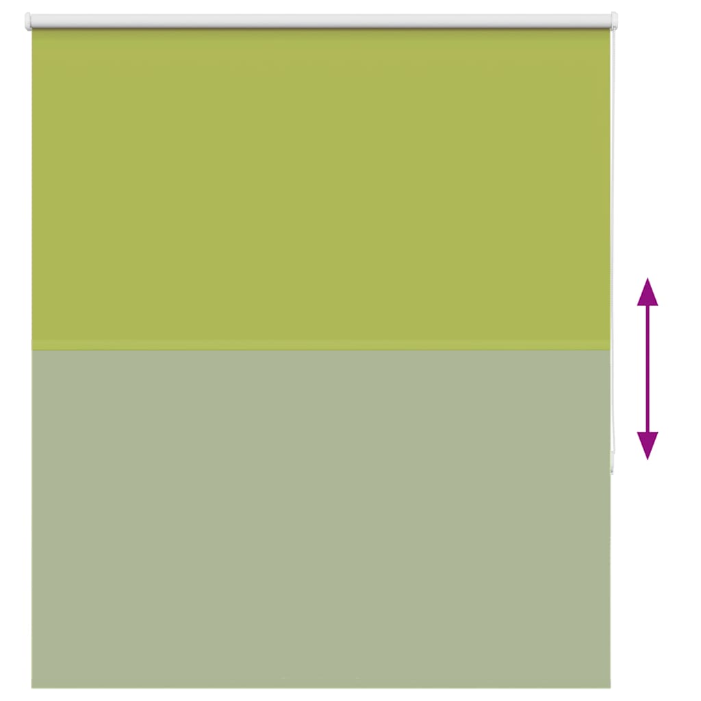 vidaXL Verdunkelungsrollo Grün 140x175cm Stoffbreite 136,6cm Polyester