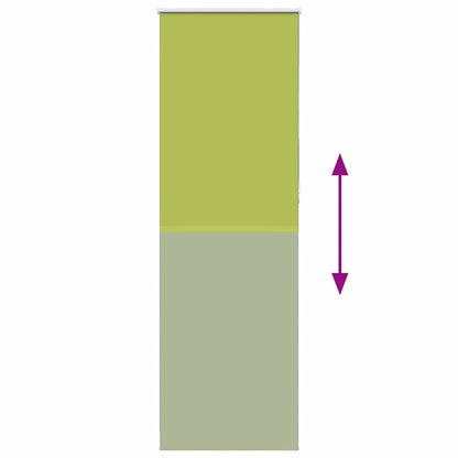 vidaXL Verdunkelungsrollo Grün 65x210 cm Stoffbreite 60,7 cm Polyester