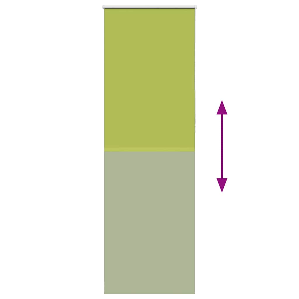 vidaXL Verdunkelungsrollo Grün 75x210 cm Stoffbreite 70,7 cm Polyester