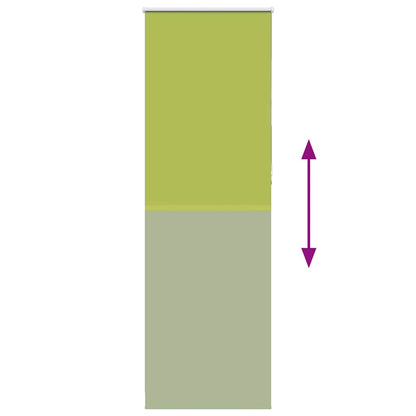 vidaXL Verdunkelungsrollo Grün 75x210 cm Stoffbreite 70,7 cm Polyester