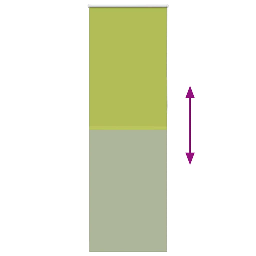 vidaXL Verdunkelungsrollo Grün 85x210 cm Stoffbreite 80,7 cm Polyester