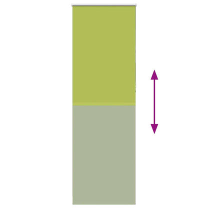 vidaXL Verdunkelungsrollo Grün 85x210 cm Stoffbreite 80,7 cm Polyester